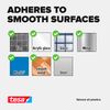 tesa POWERSTRIPS Deco 16x, Transparent, 58800-00012-03