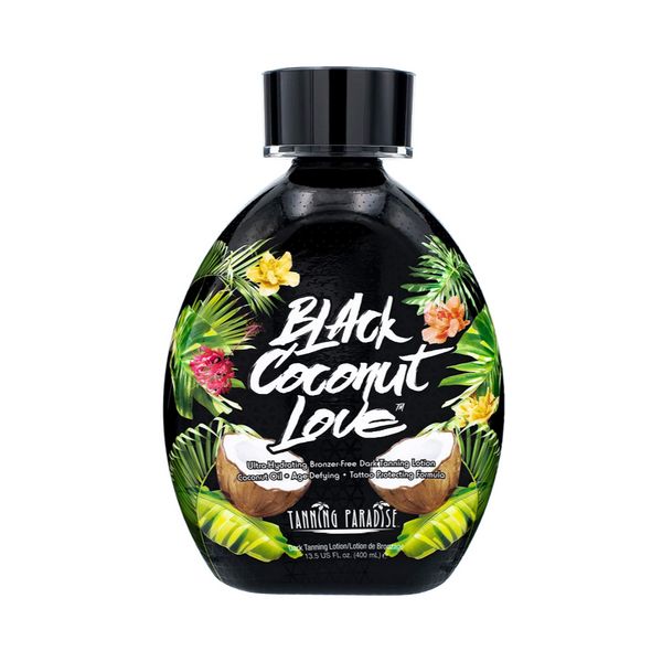 Millennium Tanning Paradise Black Coconut Love Dark Tanning Lotion Tattoo Protection Formula 400 ml, 2pcs, 400ml