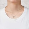 Philip Jones Silver Plated Double Layered Circle Necklace
