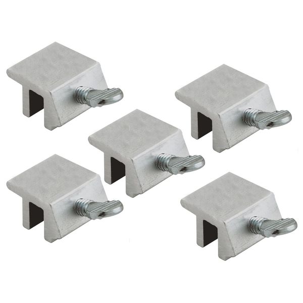 5x High Security Quick Installation Aluminum Sliding Screw Window Lock Silver