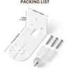 Metal Wall Mount for myQ Smart Garage Security Camera, No Drill White
