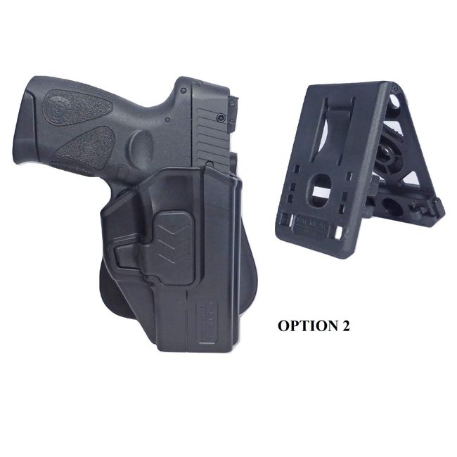 Tactical Scorpion Gear Slimline Modular Level II Retention Paddle Holster :Fits Sig Sauer P320 Carry, M18, Sub-Compact and Compact