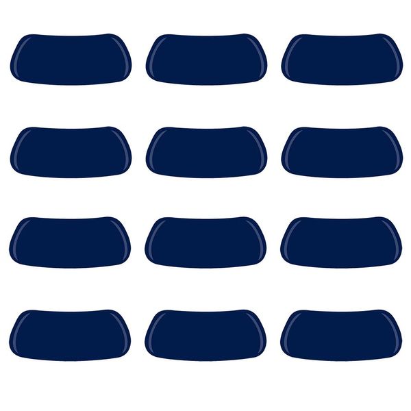 Anderson's Solid Navy Blue EyeBlacks, 12 Pairs per Package, School Spirit, Spirit Gear, Sports Fan Gear, Football Cheerleader Accessories, Homecoming