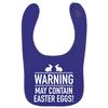 Flox Creative Purple Bib Happiness is Easter Eggs