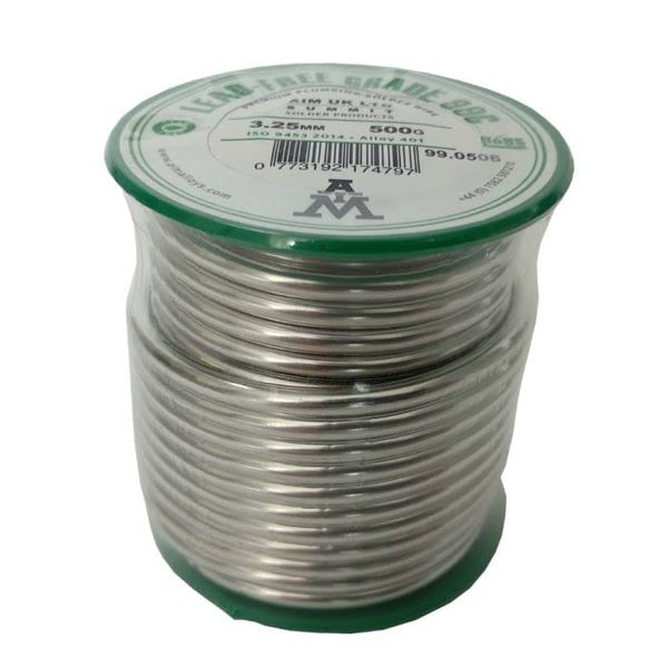 Solder Wire 3.25mm Quality Lead Free Soldering 500g Solder 99c, New Lead Free Solder Wire Reel Grade 99c