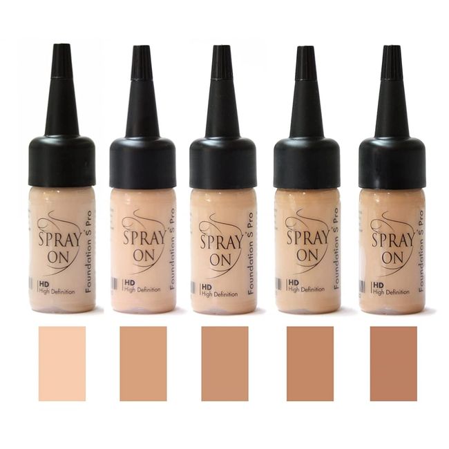 Airbrush Make up Foundation Set Ausstattung HD Silicone Based beige