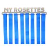 Rosette Hanger Display Holder 'My Rosettes' Stainless Steel, Silver, 32 Rosette Capacity