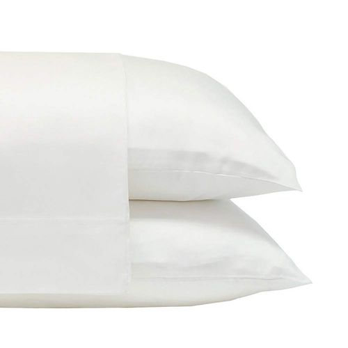 Cariloha Classic 2-Piece Twill Pillowcase Set | White | Standard | Viscose Material | Allergy Resistant, Naturally Thermal-Regulating, and Extra Soft