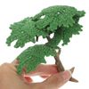 Housoutil Miniature Landscape Model Trees with Base, 3PCS Artificial Pine Tree, Micro Bushe for DIY Scenery Craft Project