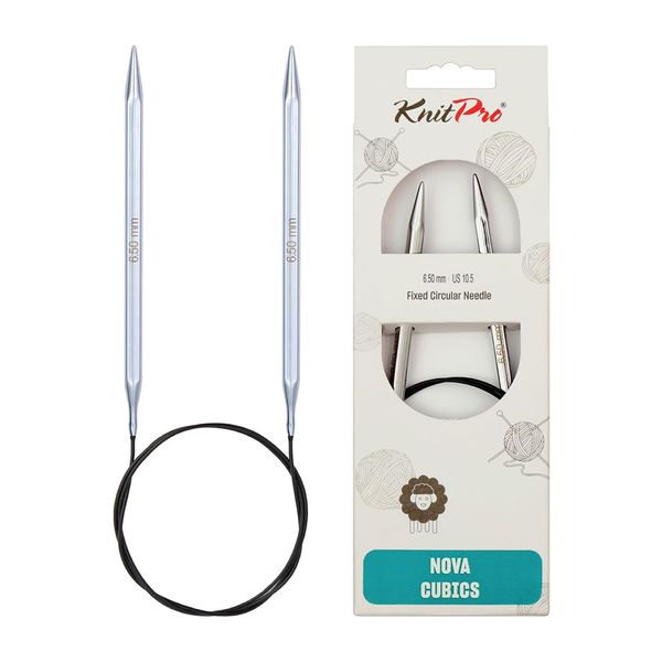 KnitPro Nova Cubics Fixed Circular Needles 32" (80cm) | 6.50mm