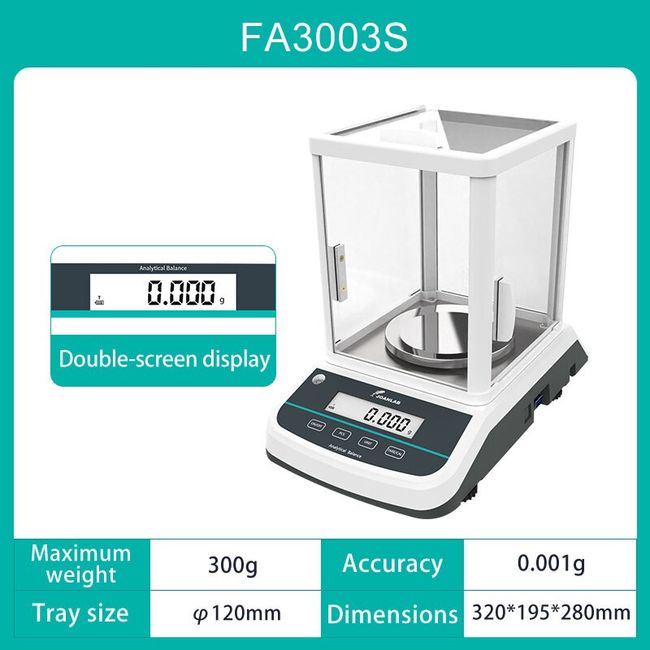 Analytical Balance High Precision 0.001g,1mg Accuracy Digital Electronic  Lab Scale Round Tray with Calibration