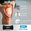 IPOW 2 Pack Knee Pain Relief & Patella Stabilizer Knee Strap Brace Support for Hiking, Soccer, Basketball, Running, Jumpers Knee, Tennis, Tendonitis, Volleyball & Squats, Black