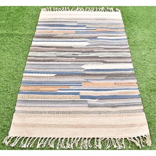 3x5 Ft. Home Decor Rug Washable Mat Reversible Dhurrie Living Room Hall Door Mat