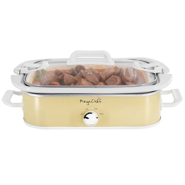 Megachef Mgsl-5000-C 3.5 Quart Casserole Slow Cooker 3 Temperature Settings In