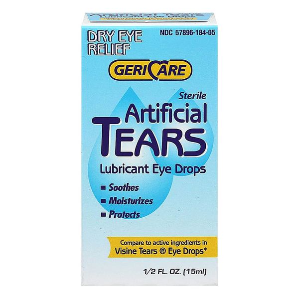 GeriCare Artificial lubricating Tears Dry Eye relief (15ml)