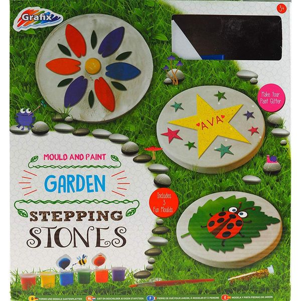Mould and Paint Garden Stepping Stones Kit