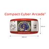 Compact Cyber Arcade Portable Gaming Console, 250 Games, LCD, Red, JL2375RD