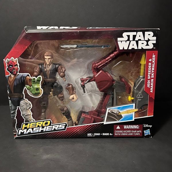 Star Wars Hero Mashers Anakin Skywalker Jedi Speeder Toys Playset