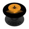 Sunset Apache Helicopter Military Gift for Helicopter Pilot PopSockets Standard PopGrip