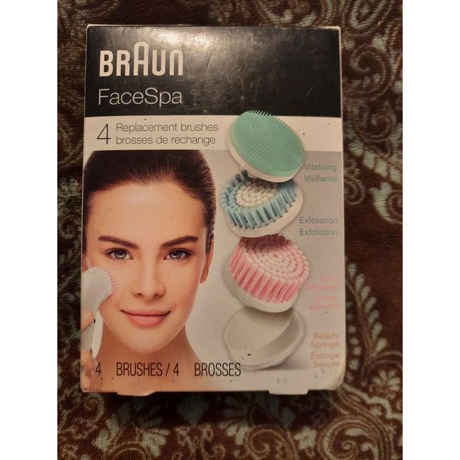 NEW! Braun FaceSpa  Device 4 Replacement Brushes