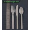 GreenWorks 200 Count Heavy-duty Compostable Forks, BPI Certified Large Disposable Cutlery Flatware Utensils Fork