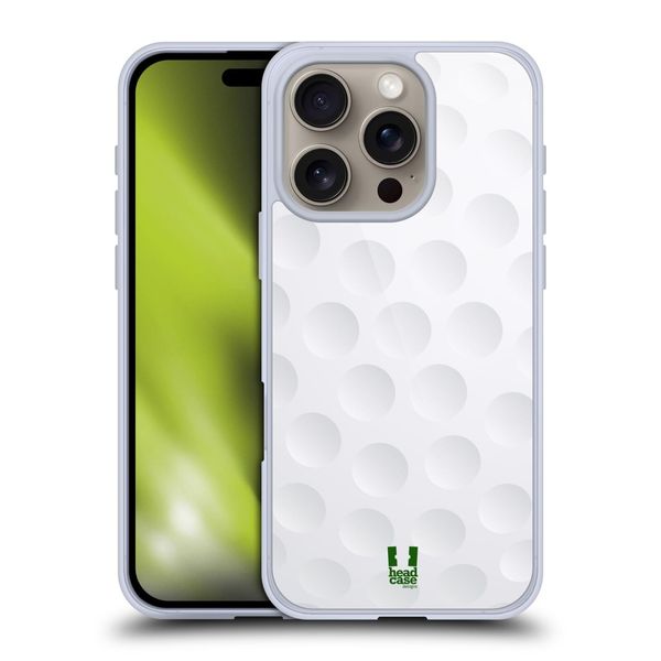 Head Case Designs Golf Ball Collection Soft Gel Case Compatible with Apple iPhone 16 Pro