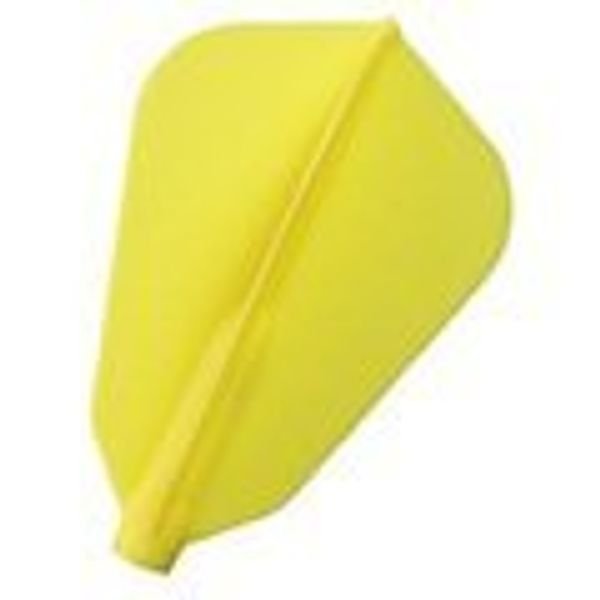 Cosmo Darts Fit Flight 3 Pack F-Shape Dart Flight (Yellow)