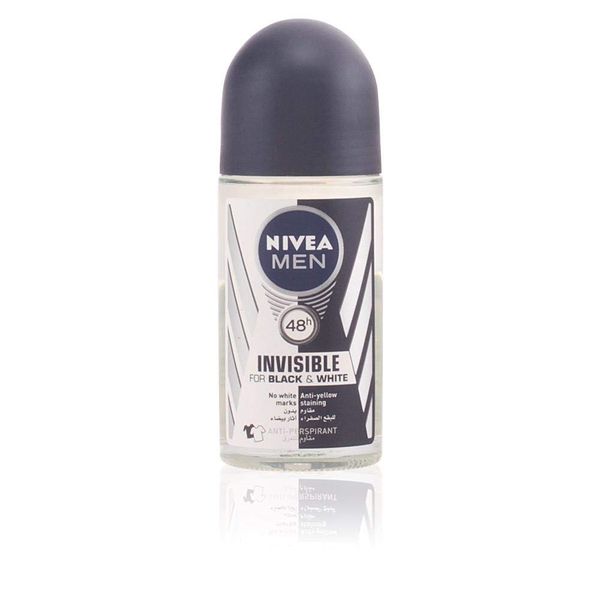 Nivea Men Black and White Invisible Deodorant Roll on 50 ml