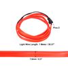 X AUTOHAUX 1 Meter/3ft Car Interior USB EL Wire String Strip Red Cold Light Set