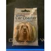 Absorbent Stoneware Car Cup Holder Coaster Dog Lhasa Apso New