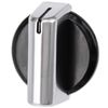 SPARES2GO Temperature Control Knob Dial Compatible with Baumatic AS26 B40 B41 B72 B77 B78 Hob (Black/Silver)