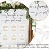 Wedding Seating Chart Decal Our Favorite People Mirror Stickers Removable Let...