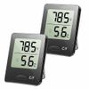USA THERMOMETER INDOOR Digital LCD Hygrometer Temperature Humidity Meter Clock