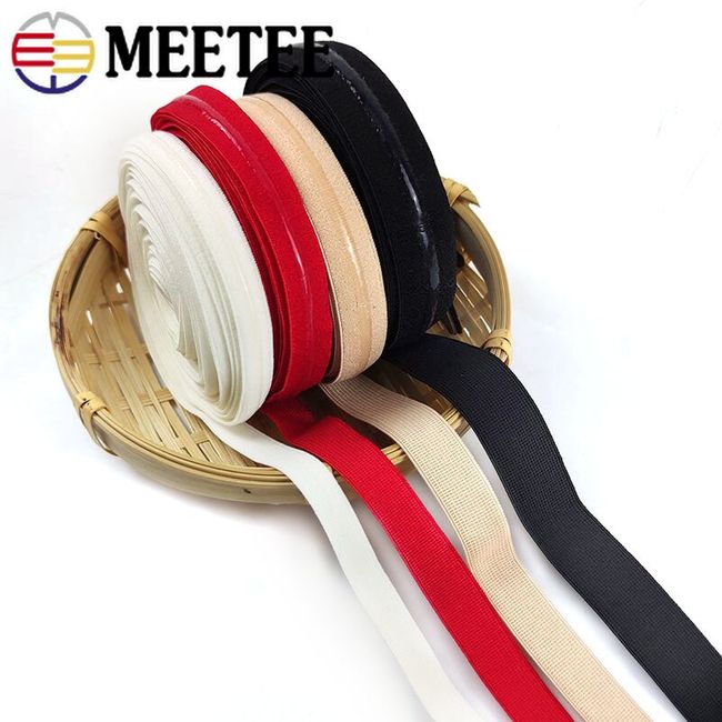 5/10M 8/10/12/15/20/25mm Silicone Non-slip Underwear Elastic Band  Transparent Rubber Stretch Ribbon Tapes DIY Sewing Accessory