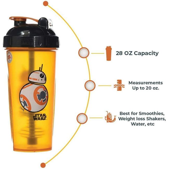 PerfectShaker Star Wars Series Shaker Cup, BB-8 - 28 oz