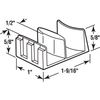 Prime-Line M 6058 Clear Plastic, Shower Door Bottom Guide Assembly (2 Pack)