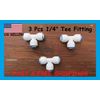 3 Pcs 1/4" Tee Fitting for Reverse Osmosis Water Purification System