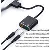KLJ USB Audio Adapter, USB Type-A，USB Type-C,Plug and Play No Drivers Needed，Suitable for Windows, Mac, Linux, PC, Laptop, Desktop, PS4，handset