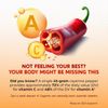 Cayenne Pepper Ginger Turmeric Berberine - Digestion, Gut Heath Support - Made i