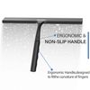 Window Wiper with Holder, Black, Shower Squeegee, Perfect for Shower, Window, Glass
