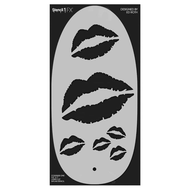 Stencil1FX Kisses Makeup Stencil