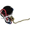 HQRP 3-Speed 4-Wire Ceiling Fan Pull Chain Light Switch 4 Pre-Installed Wires