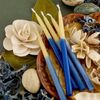 RITE LITE Blue & Natural Chanukah Candles, 45 CT