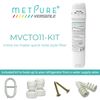 Metpure Quick Twist Water Filter Complete Icemaker Kit 1/4"