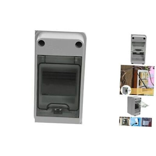 Small Power Distribution Box Circuit Breaker Box Distribution 16X9.5cm White