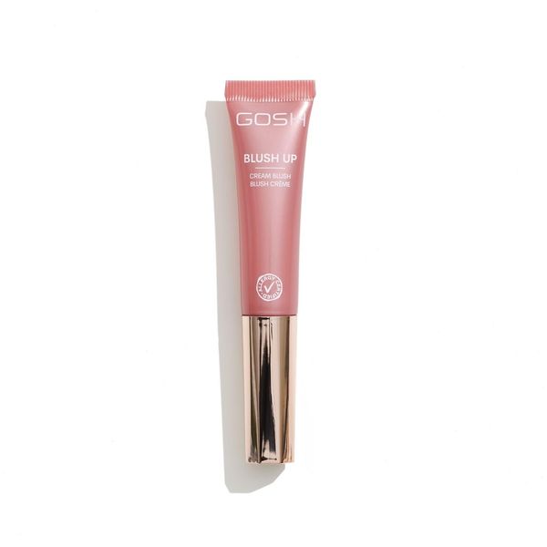 GOSH Cream Blush BLUSH-UP I Blush Stick für definierte Gesichtszüge & sanfte Übergänge I Flüssiges Rouge mit eingebautem Schwamm für unterwegs I parfümfrei, allergiezertifiziert & vegan I 002 Rose