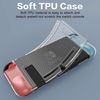 HEYSTOP Switch Case and Switch Screen Protector Compatible with Nintendo Switch, Dockable Soft TPU Switch Protective Case Cover with Switch Accessories, 6 Thumb Grip Caps for Nintendo Switch Console