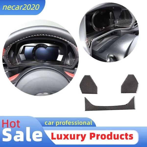 Carbon Dashboard Speedmeter Kit Frame Sticker Modified Trim For GR Supra 2019-22