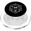 D20 Dice RPG Role Playing Board Game Gift PopSockets MagSafe PopGrip for iPhone