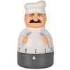 Kitchen Timer Count Down Timer Mechanical Timer 60 Minutes Countdown Timer Chef Shaped Alarm Clock, Used for Baking, Cooking and Learning HTUK®